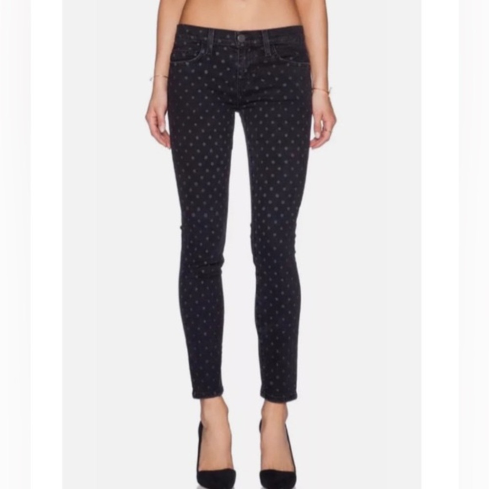 Current/Elliott Polka Dot Stiletto Jeans Sz 31